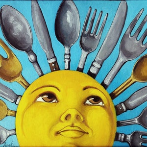 SUN Art - Afternoon Delight  print from original oil painting, shown on CBS Sunday Morning Show