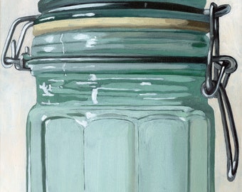 OLD JAR - realistic still life giclee print from my original oil painting