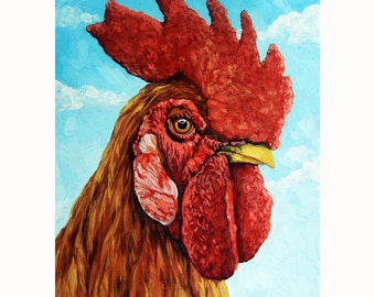 HAAN boerderijdieren portretafdruk van mijn origineel olieverfschilderij