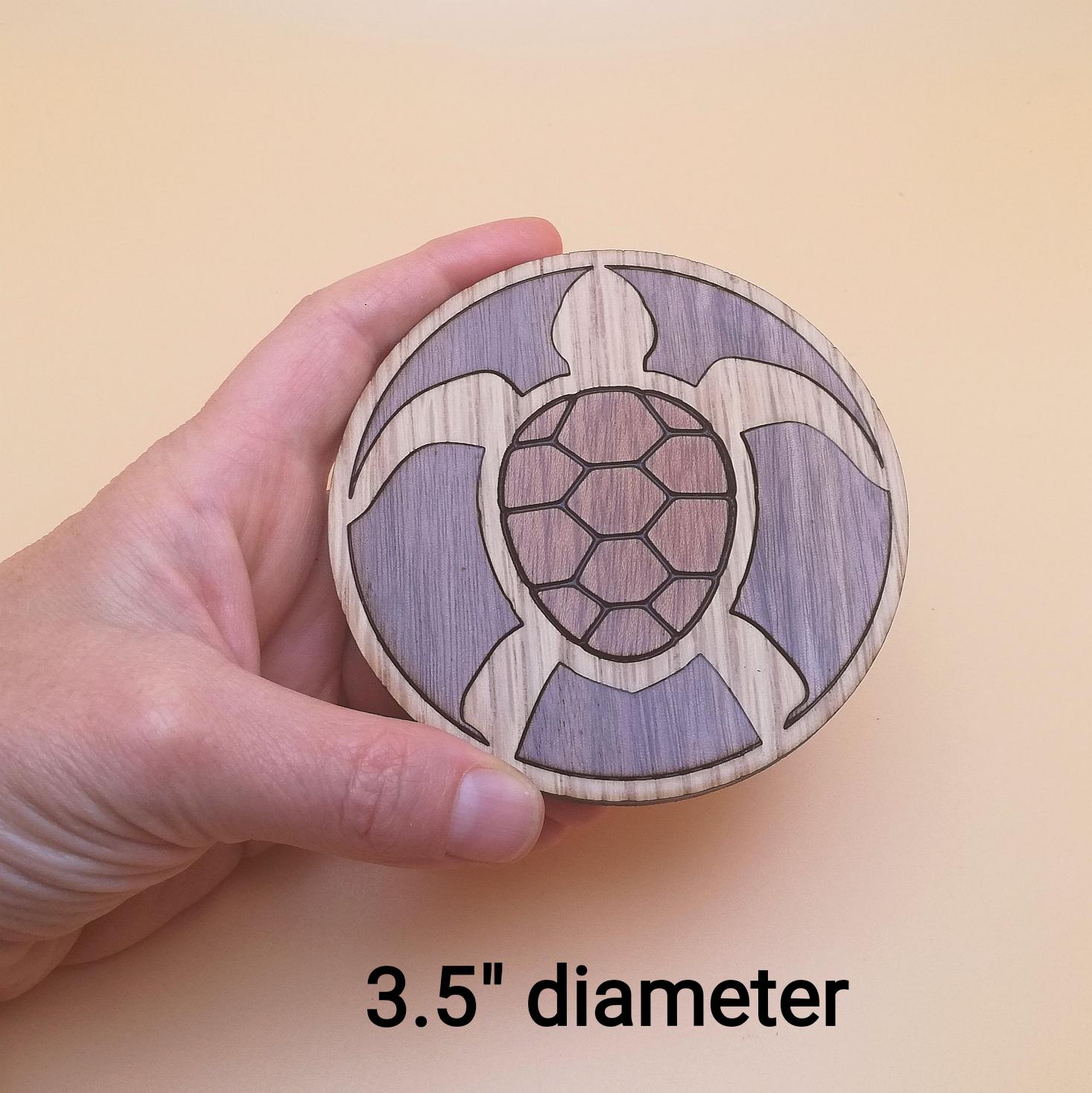 Juego De Posavasos De Tortuga Marina Azul, Decoración