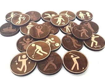 Pick Your Own Fridge Magnet Set, Custom Gift. Personalized Stick People Sign Icons, National Parks Camping Signs Custom Magnet Set.