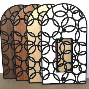 Wood Light Switch and Outlet Cover - Decorative Wooden Switchplate - Single Rocker Switch Plate - Outlet Cover Wall Plate
