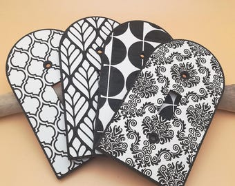 Engraved Light Switch Plate: Custom White Hardboard Toggle Cover