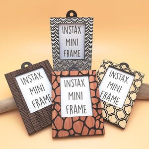 Custom Wooden Frame for Instax Mini Photos: Personalized Polaroid Frame