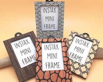 Custom Wooden Frame for Instax Mini Photos: Personalized Polaroid Frame