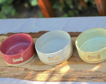 Slow Feeder Dog Bowl, Ceramic Slow Eating Pet Bowl, Handmade Dog Dish, Stoneware Feeder