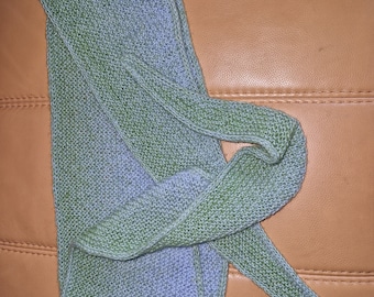 Hand-knitted shawl