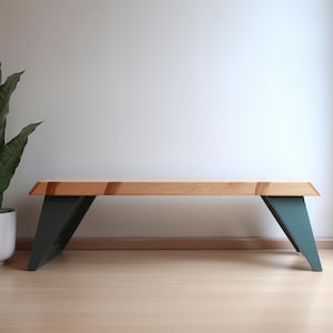 Modern Bench, Bench, Wood Bench