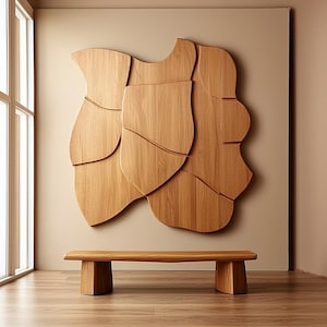 Modern Bench, Bench, Wood Bench