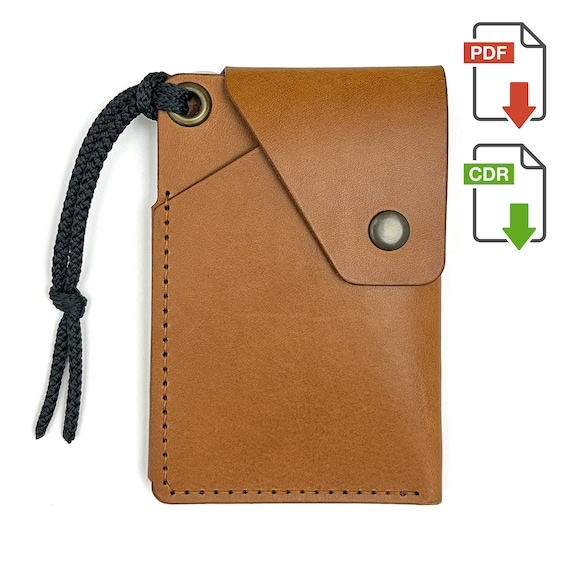 Wallet Pattern PDF A4, Card Holder Template SVG for Laser Cut, Leathercraft Instant Download