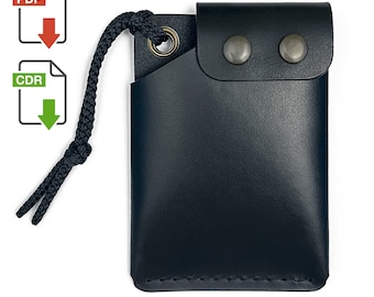 DIY Leather Wallet PDF, Card Holder Pattern Laser Cut File, Minimalist Cardholder SVG