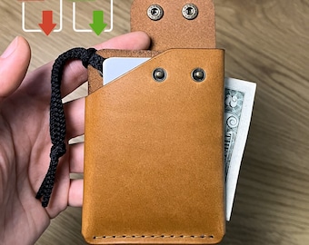 PDF Leather Wallet Template, Card Holder Pattern Digital SVG Laser Cut File, Instant Download