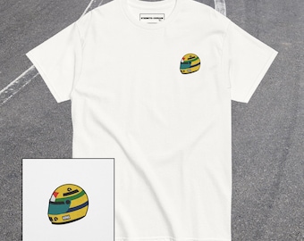 Ayrton Senna Mclaren T-shirt Design Formula 1 Goat Graphic tees Cotton Tshirt Free shipping Gifts for him Short sleeves Imola