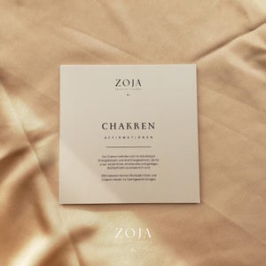 ZOJA I Chakren-Affirmationskartenset, Affirmationen, Chakrenbalance, Spiritualität, Energiearbeit, Meditationskarten