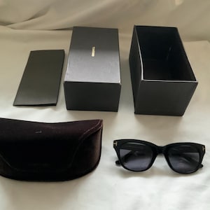 Genuine Tom Ford Snowdon TF237 01A Black Havana Gents Sunglasses Cased & Boxed