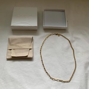 Collier chaîne dorée D. Louise, neuf dans une boîte, collier Can&#39;t Decide