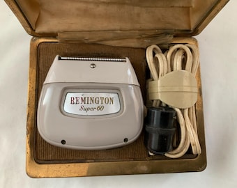 Afeitadora eléctrica vintage Remington Super 60 con estuche