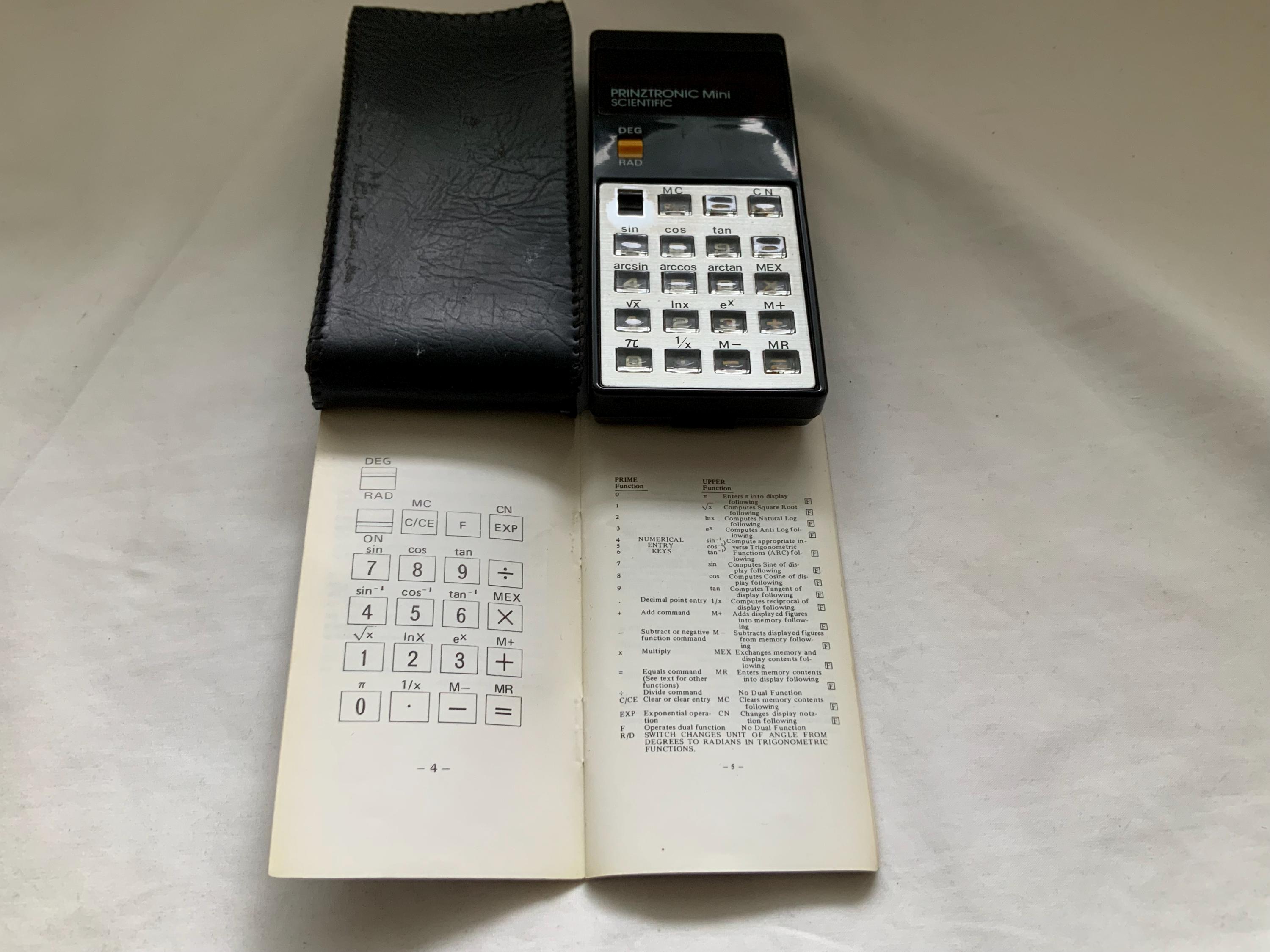 Prinztronic Mini Scientific Calculator With Slip Wallet Case & Booklet ...