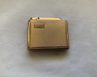 Colibri Monogas S23 Gilded Cigarette Pocket Lighter, Vintage 1960’s