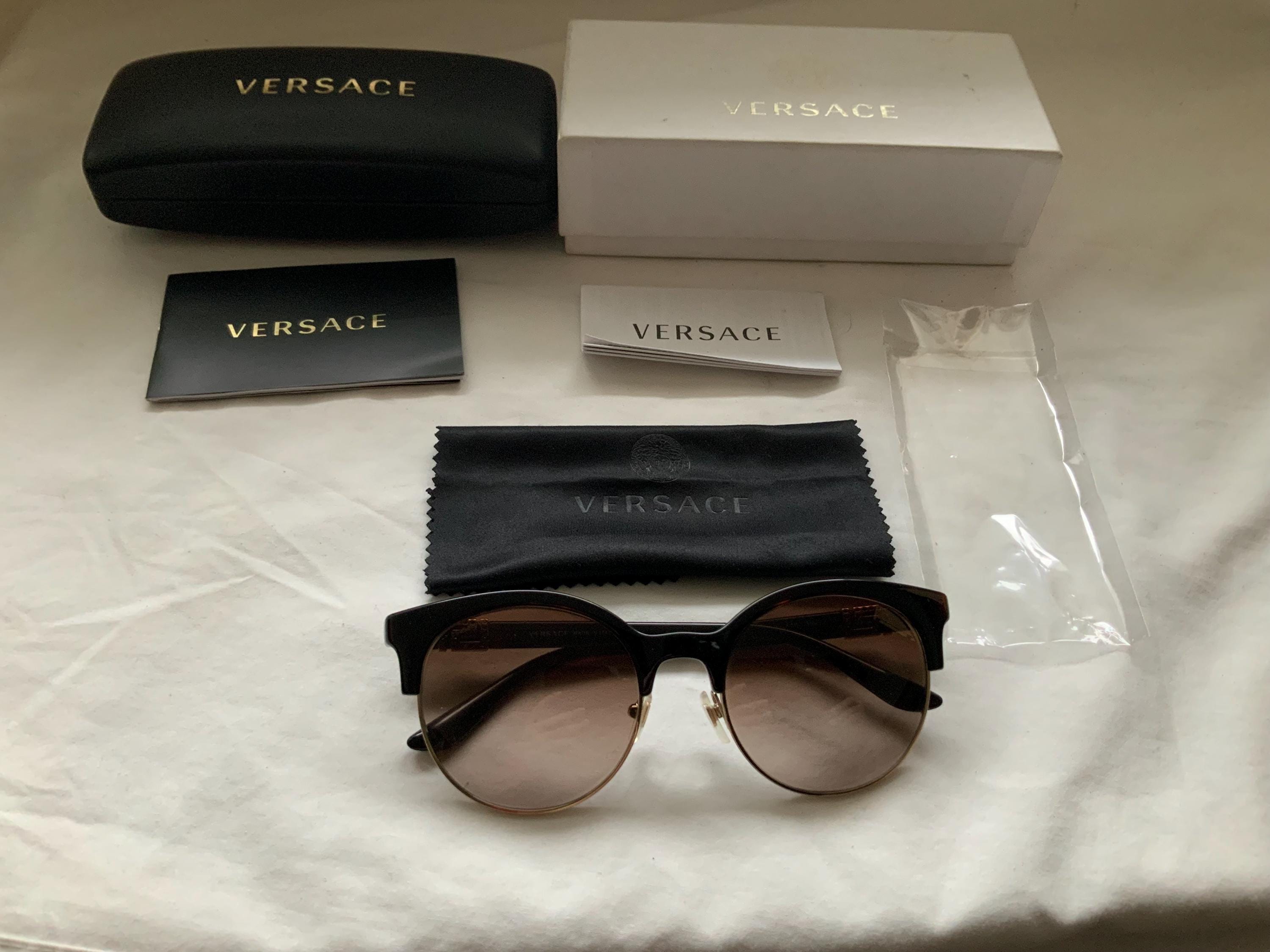 Versace sunglasses MOD 4326 B with crystals new VERSACE Mirror Sunglasses MOD 4326 B Tortoise Shell | Luxity main image 2