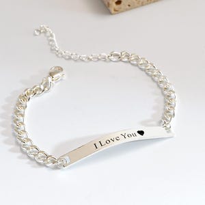 Gepersonaliseerde staafarmband voor mannen, gegraveerde zilveren armband, papa armband, Cubaanse heren schakelarmband, verjaardagscadeaus, cadeau voor man