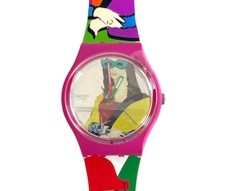 Swatch Gent GRR! OINK! model Comes With A SWATCH CASE Amazon.com: Swatch Gent Women main image 4