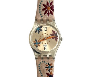 Vintage Swatch 25 mm Lady aus dem Jahr 2003 – FEE D'UN JOUR LK229 – ungetragener, neuwertiger und lauffähiger Zustand – wird mit neuer Batterie geliefert