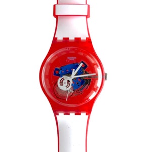 Swatch New Gent CLOWNFISH RED SUOR102 – 41 mm Durchmesser – neu im Karton – ungetragener, neuwertiger Zustand – neue Batterie eingebaut – Originalverpackung