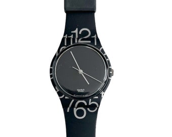 Reloj Swatch Gent vintage 2000 de 34 mm - MARGEN INCORRECTO GB198 - perfecto estado de funcionamiento y sin usar - batería nueva instalada - caja original
