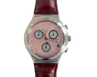 Swatch Irony Chrono vintage del 2000 40 mm WHEELING ROSE YCS419P