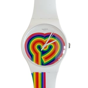 Swatch New Gent Valentine&#39;s Day 41mm BEATING LOVE SUOW171 – ungetragener Neuzustand – neue Batterie eingesetzt – Originalverpackung