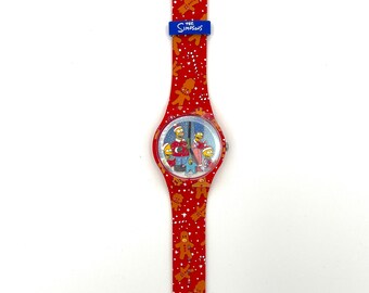 SWCA2022 限定アート③ Swatch Simpson New Gent WONDROUS WINTER WONDERLAND - X-mas