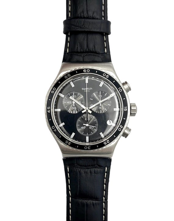 Swatch New Irony Chrono CARBONIUM DREAM YVS495 - 43mm Diameter