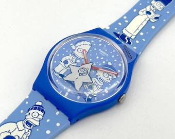 Swatch the Simpsons X-mas Gent Special TIDINGS OF JOY SO28Z126