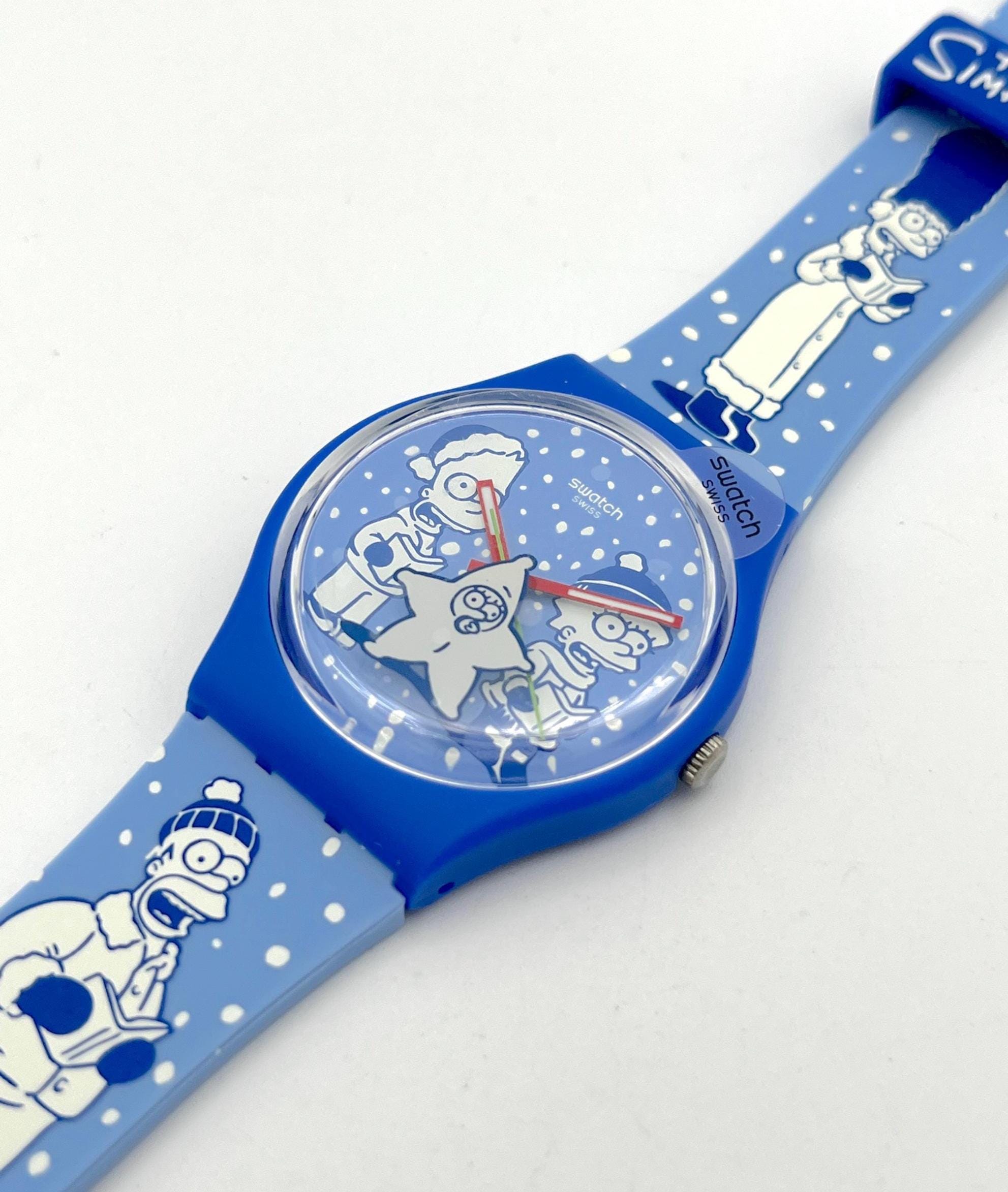 Swatch Simpson X-mas Gent Special TIDINGS OF JOY SO28Z126 - New in