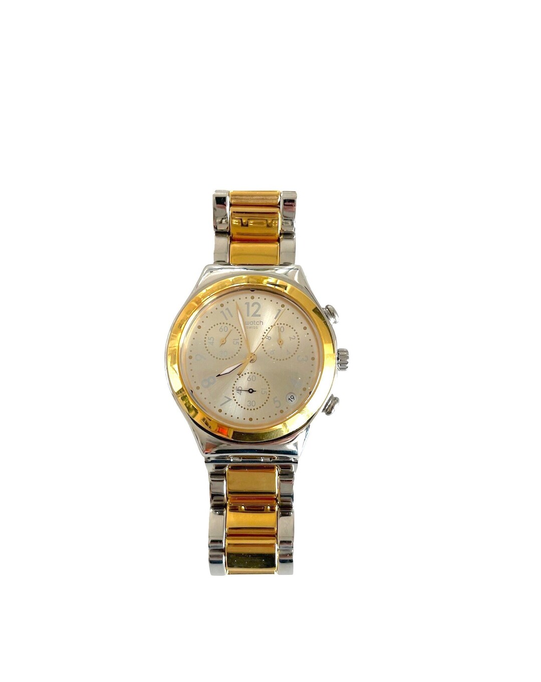 Vintage Swatch Irony Chrono 40mm DREAMNIGHT GOLDEN YCS590G