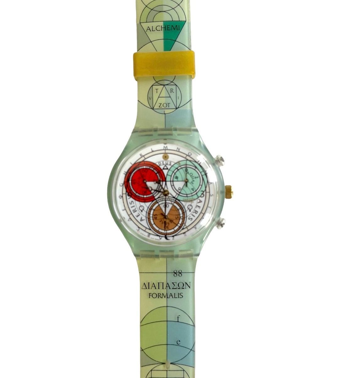 Vintage 1996 Swatch Chrono 37mm ARCHIMEDE SCH109 Unworn Mint