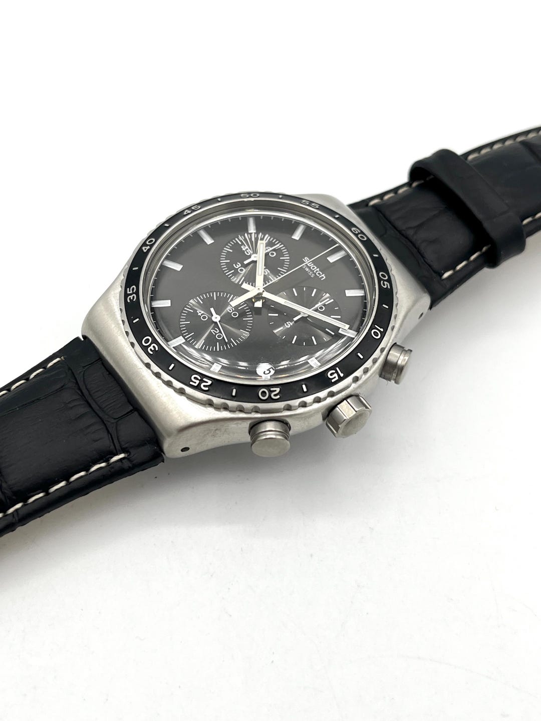 Swatch New Irony Chrono CARBONIUM DREAM YVS495 - 43mm Diameter