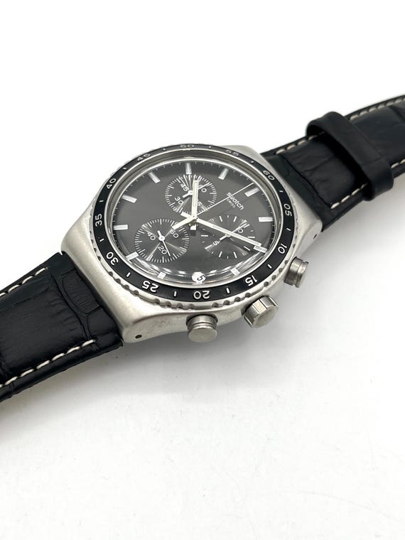 Swatch New Irony Chrono CARBONIUM DREAM YVS495 - 43mm Diameter