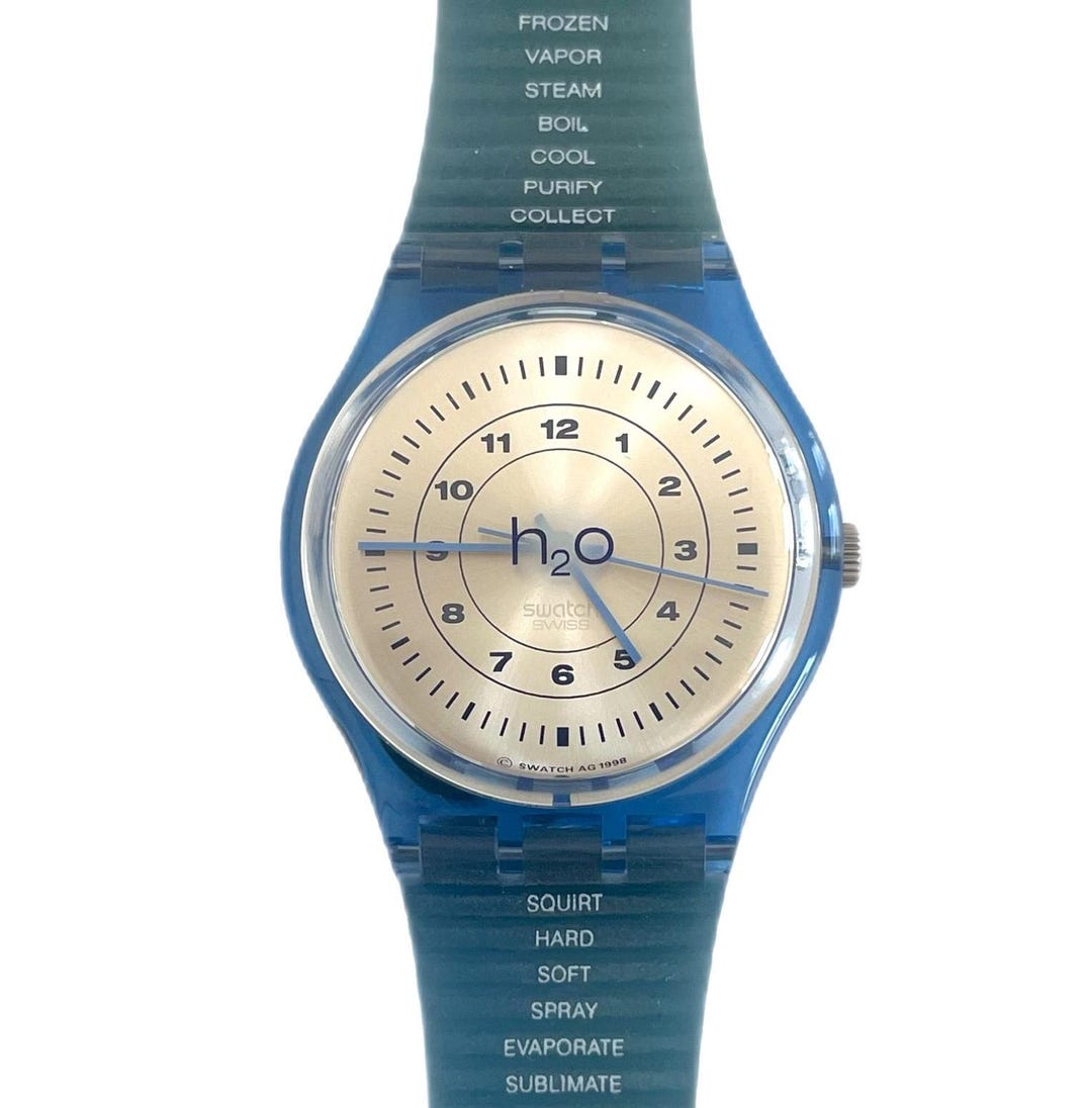 Swatch Watch - GN178 - BASIC ELEMENT Vintage 1999 Swatch Gent 34mm Watch - BASIC ELEMENT GN178  main image 3