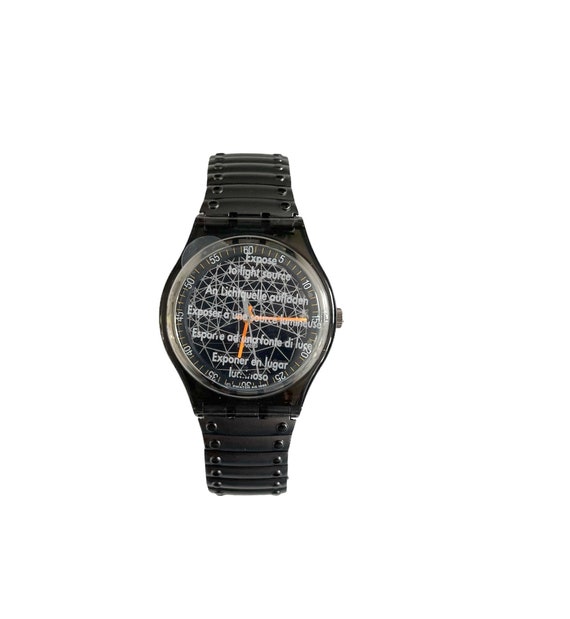 Vintage 1996 Swatch Solar 34mm Watch - SUNSCRATCH SRM103B - Unworn