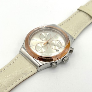 Swatch Irony New Chrono 43mm ALBINOSTRICH YVS412  - unworn mint and running condition - all functions tested - new battery - original box