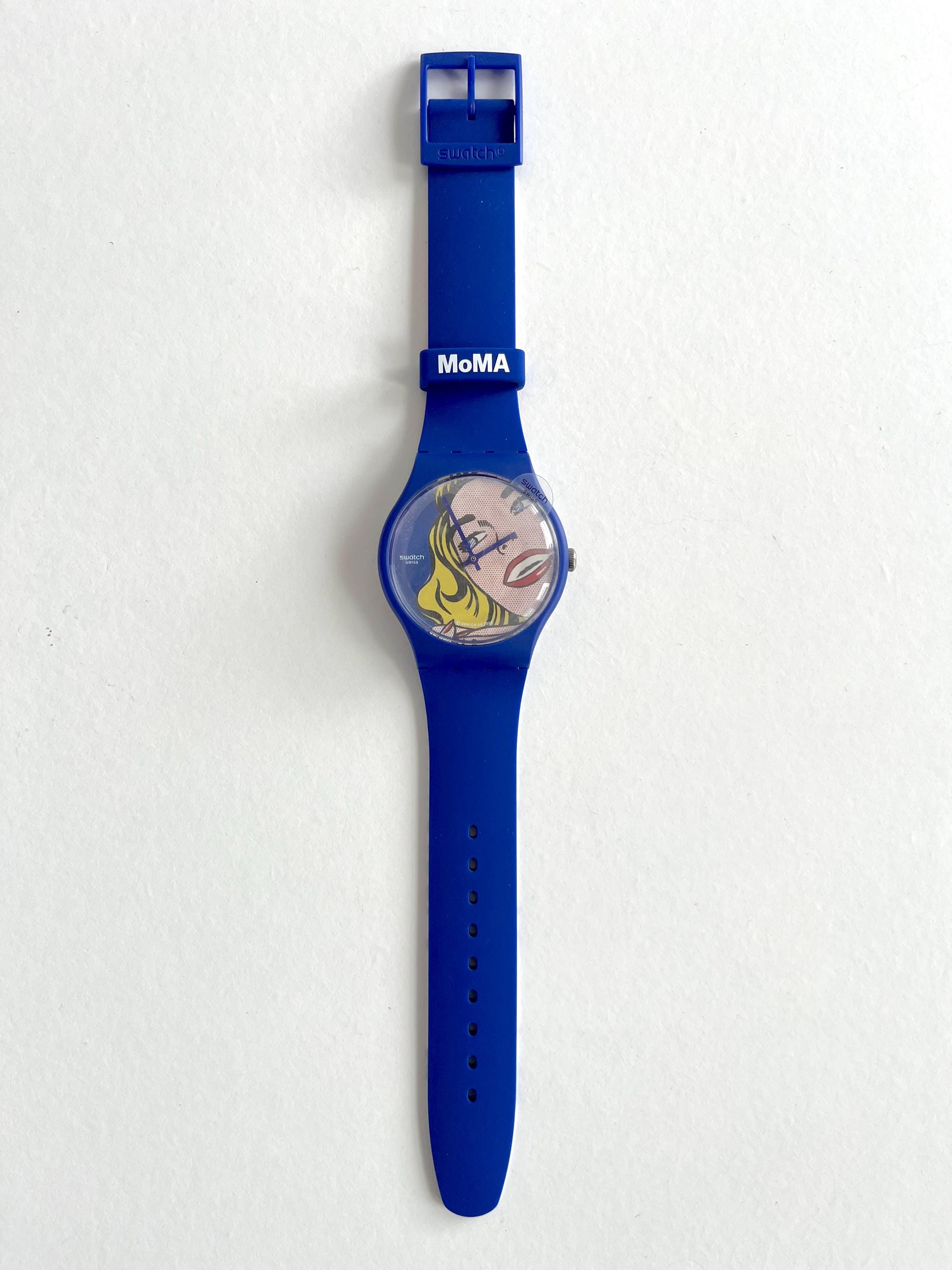 Swatch MOMA SUOZ352 New Gent Special 41mm Girl by Roy