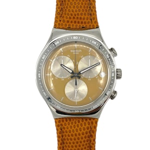 Swatch Irony Chrono 43mm - SAND DUNE YCS582  - unworn mint running condition - all functions tested - new battery - original box