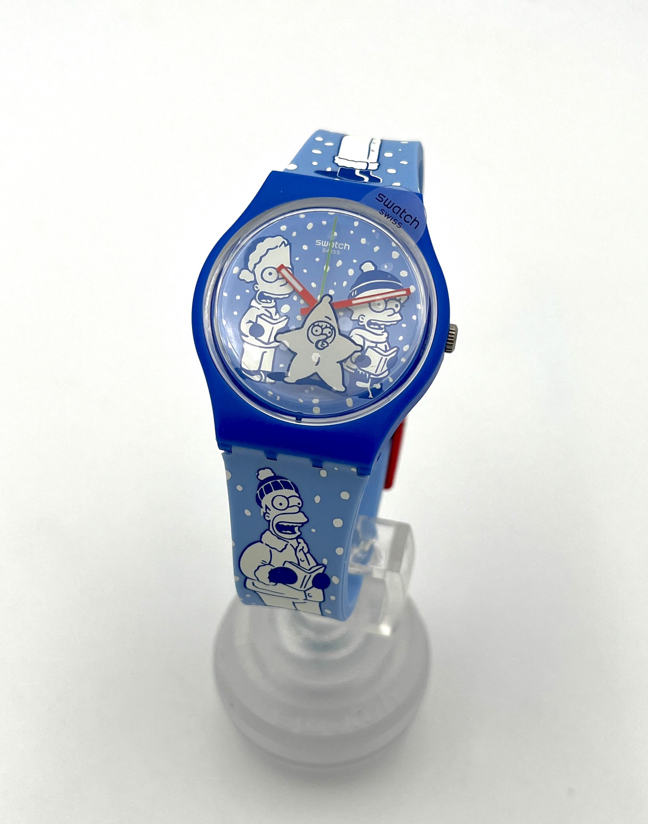 Swatch the Simpsons X-mas Gent Special TIDINGS OF JOY SO28Z126