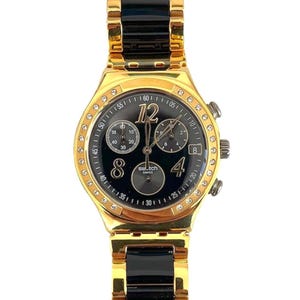 Swatch Irony Chrono vintage 40mm - DREAMNIGHT YELLOW YCG405G - mai indossato, in perfette condizioni - tutte le funzioni sono state testate - batteria nuova - scatola originale