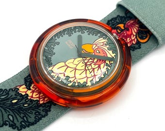 Vintage 1993 Pop Swatch 39mm - GOLDEN CAGE PWK186 - Unworn Mint