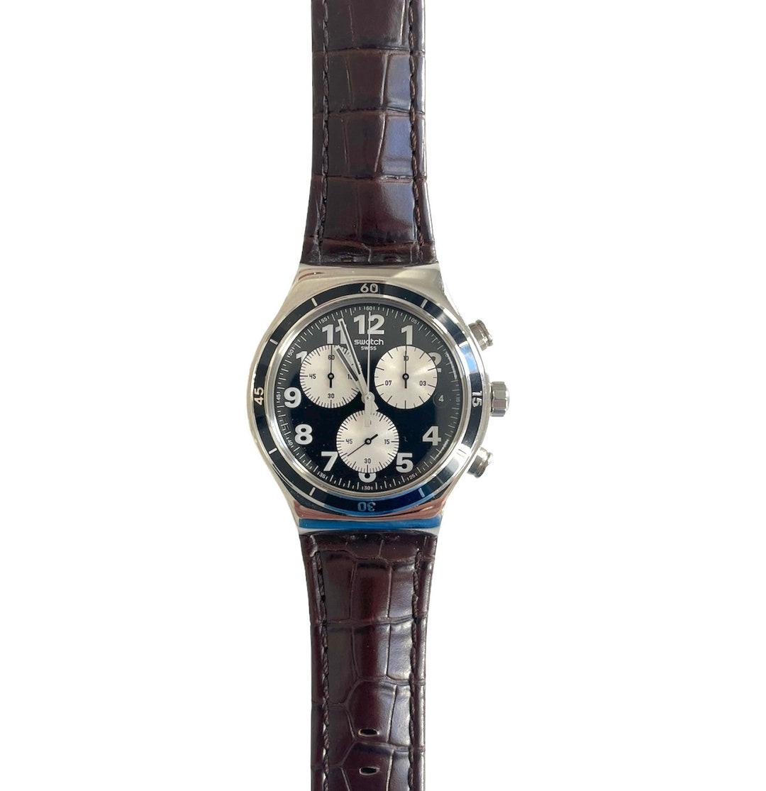 Vintage Swatch New Irony Chrono 43mm - BROWNED YVS400