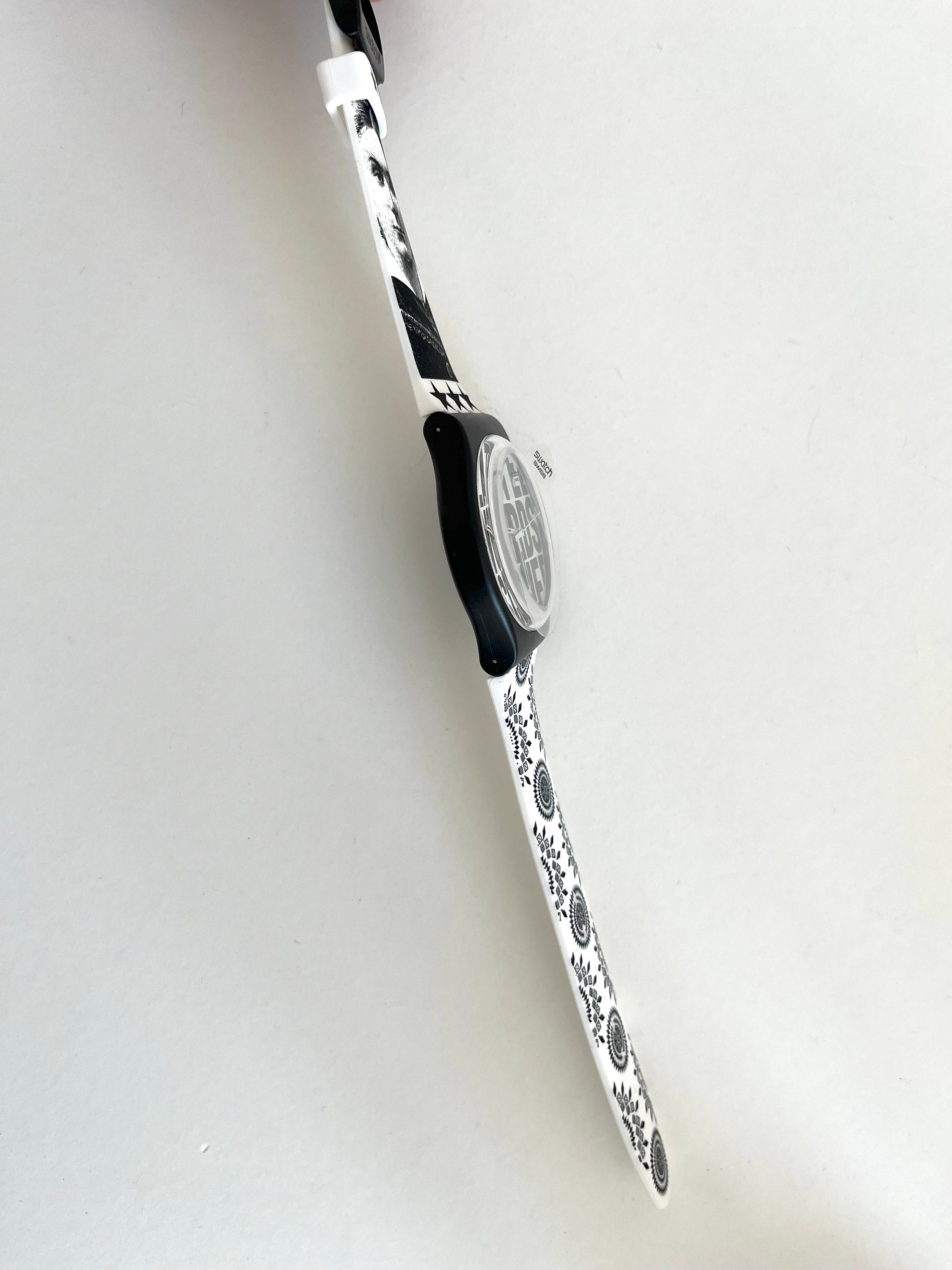 Swatch Watch - SUOZ124 - Words NEW Swatch Watch WORDS Artist Special SUOZ124 with Case  main image 2