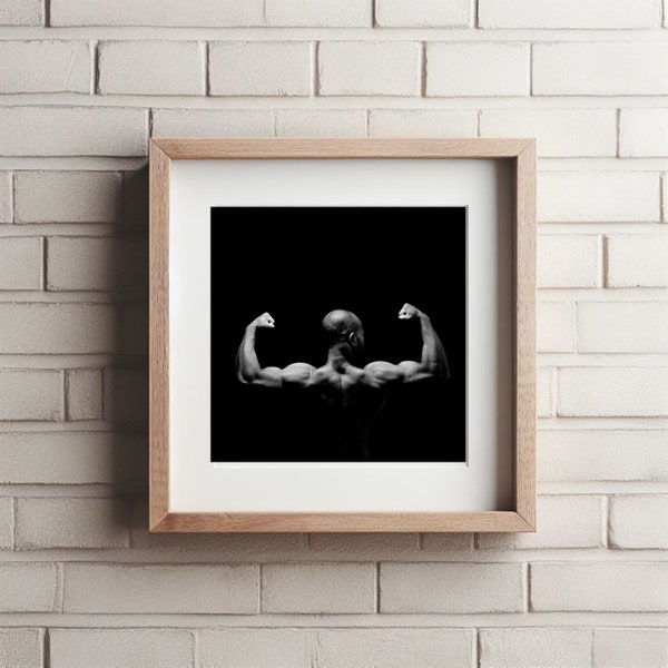 Regalo, fotografia, decorazione murale, forza, potenza, un uomo intero, sentirsi protetto e sicuro, forma, forme, muscoli, braccia, download